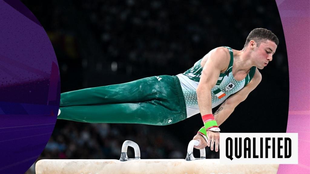 Ireland's Rhys McClenaghan on the pommel horse