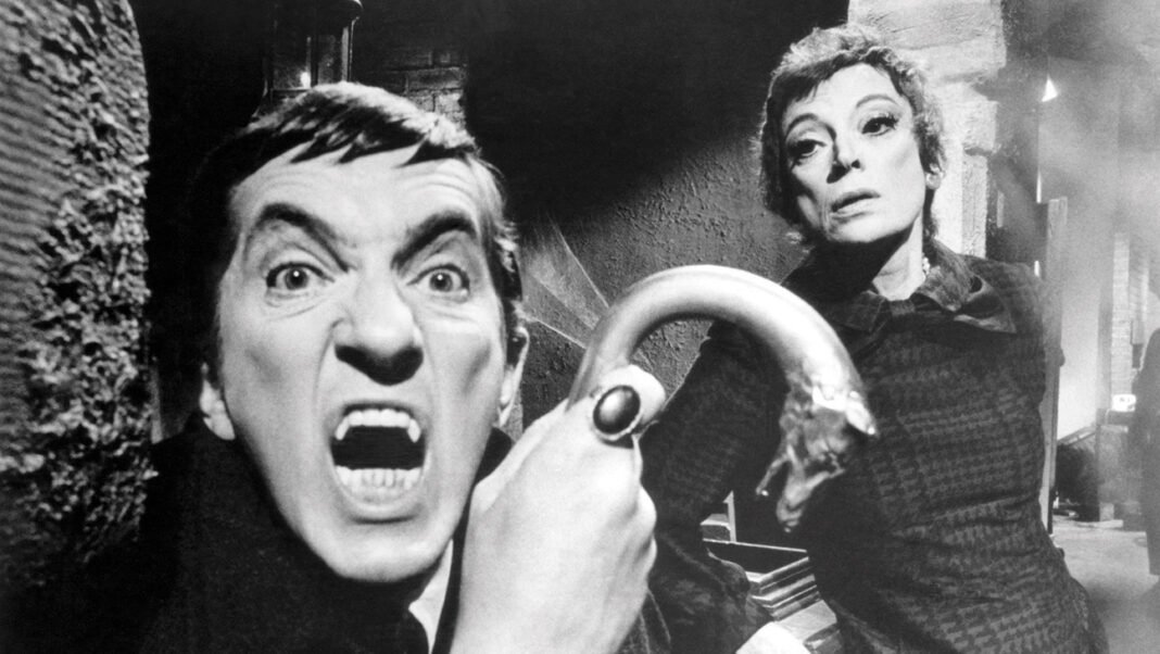 Jonathan Frid and Grayson Hall of ABC’s gothic soap opera Dark Shadows, which spawned two feature films and charmed legions of fans in its five-year run.