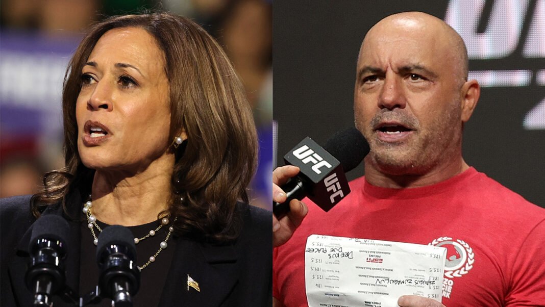 Kamala Harris and Joe Rogan